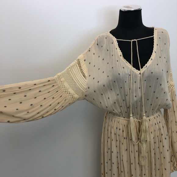TOO LATE** Free People Sada Dress Maxi Ivory NEW - Picture 7 of 8